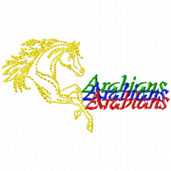 Horses Embroidery Design 9 Horses Embroidery Design 9